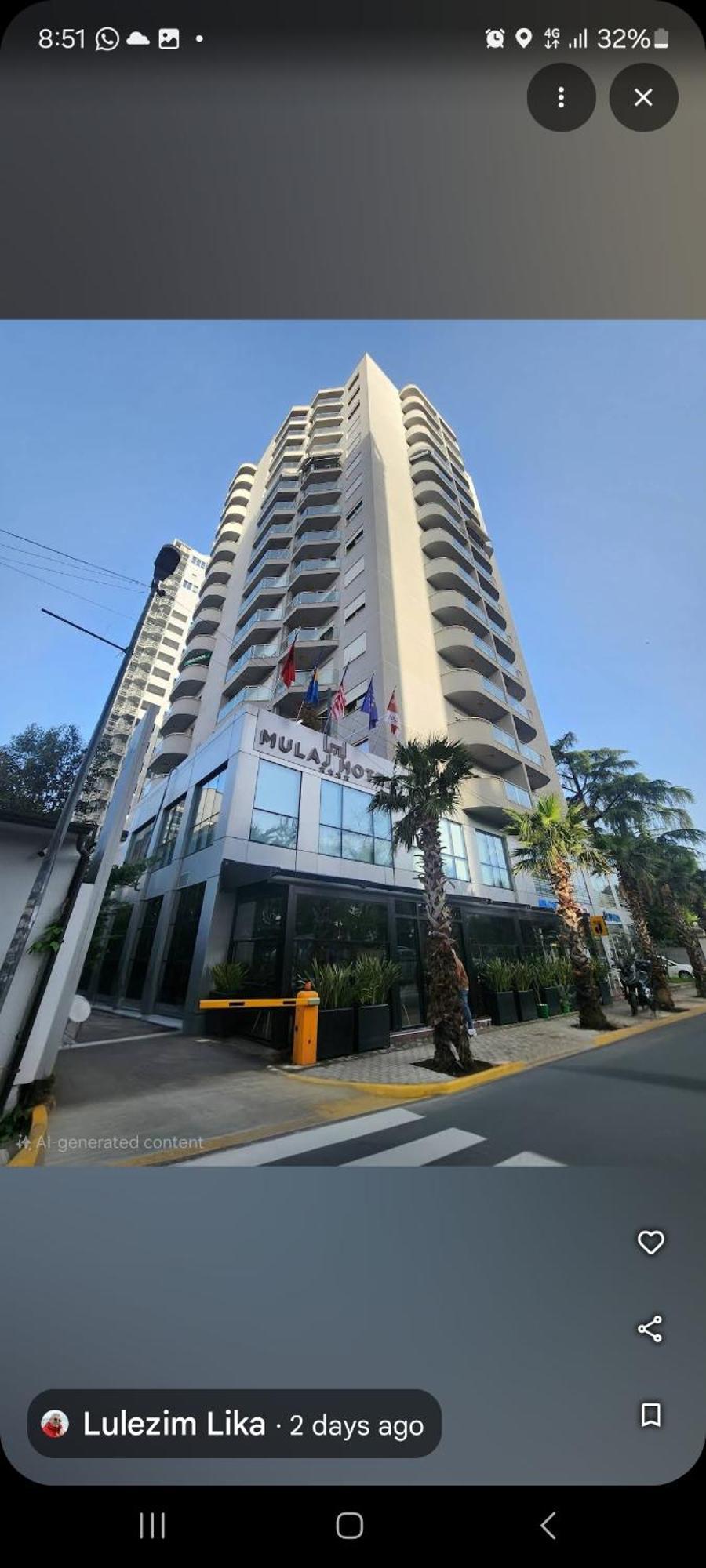 Mulaj Hotel Tirana Exteriér fotografie